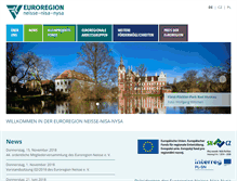 Tablet Screenshot of euroregion-neisse.de